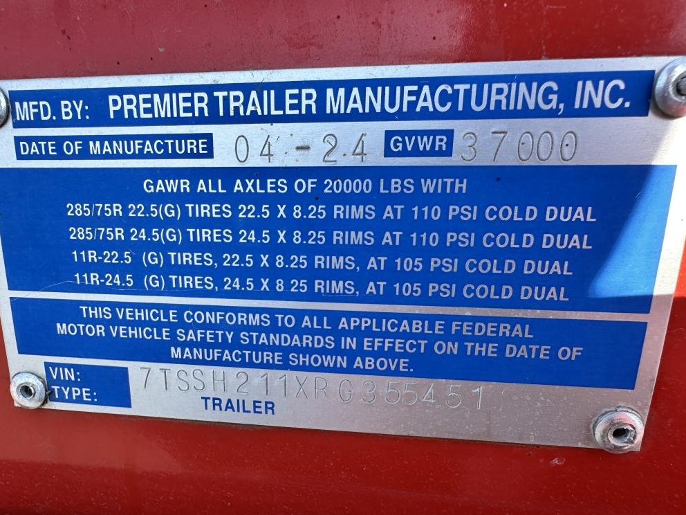 Image for 2024 Premier Trailers Bottom Hopper Doubles