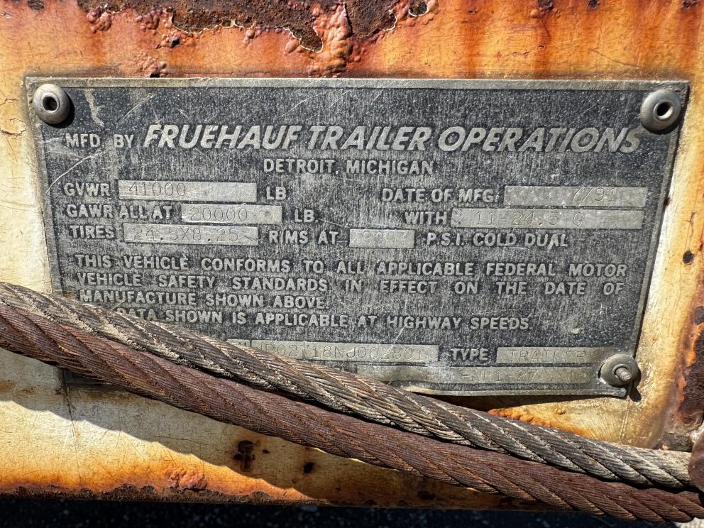 Image for 1991 Fruehauf 27ft Double Flats