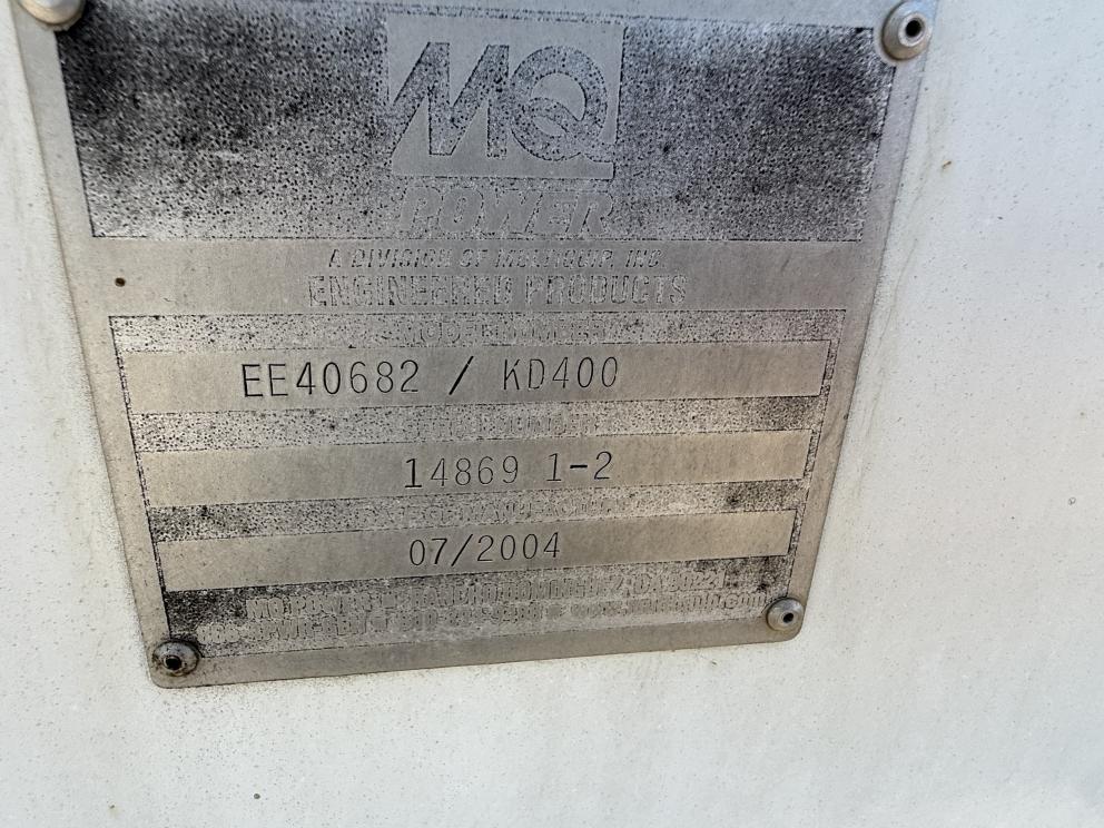 Image for 2004 MQ Power KD400 T/A Portable Generator