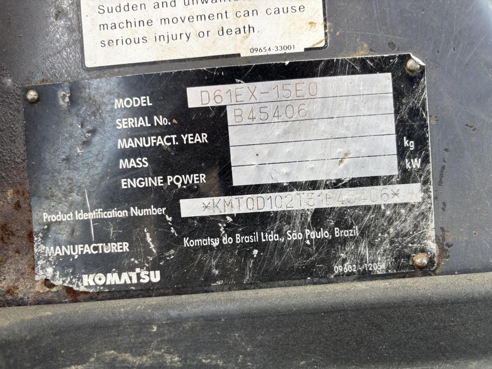 Image for 2007 Komatsu D61EX Dozer