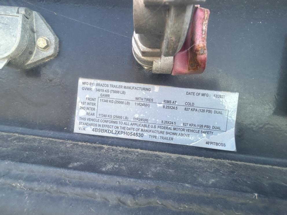 Image for 2022 Brazos Trailer MFG 40ft Semi Bottom Dump