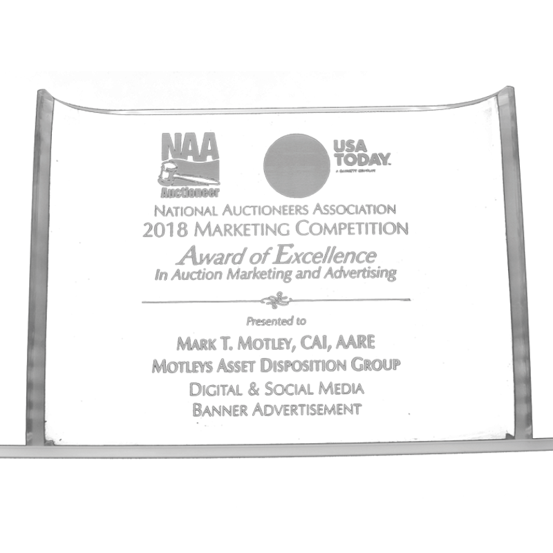 Image of Award of Excellence in Auction Marketing & Advertising