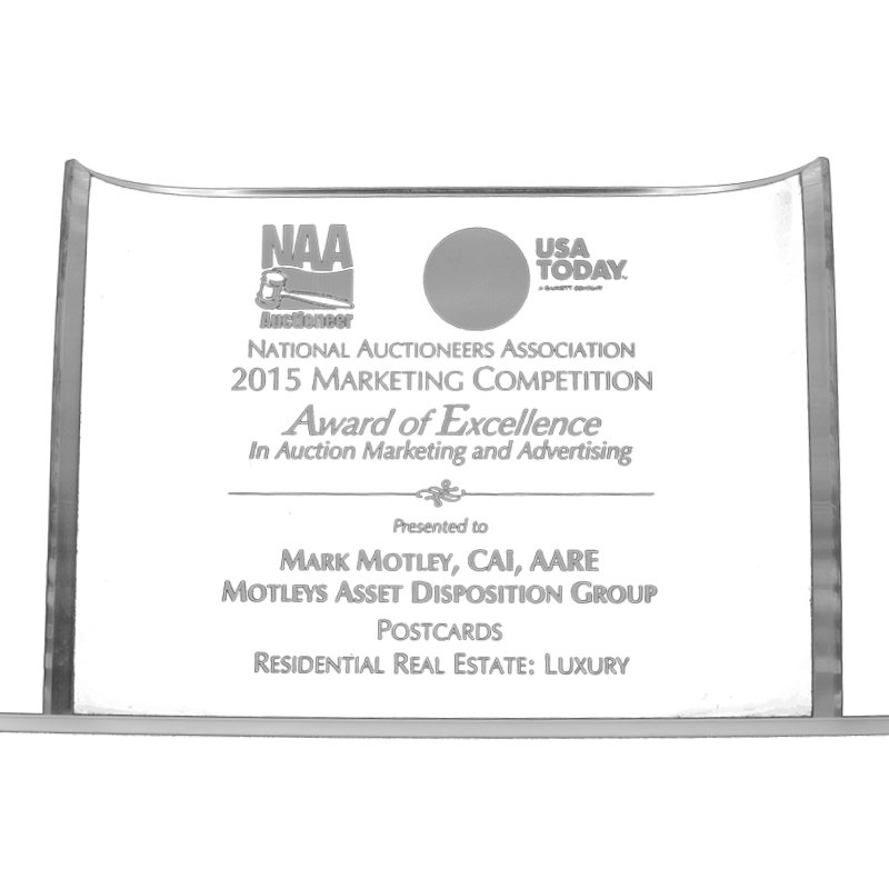 Image of Award of Excellence in Auction Marketing & Advertising