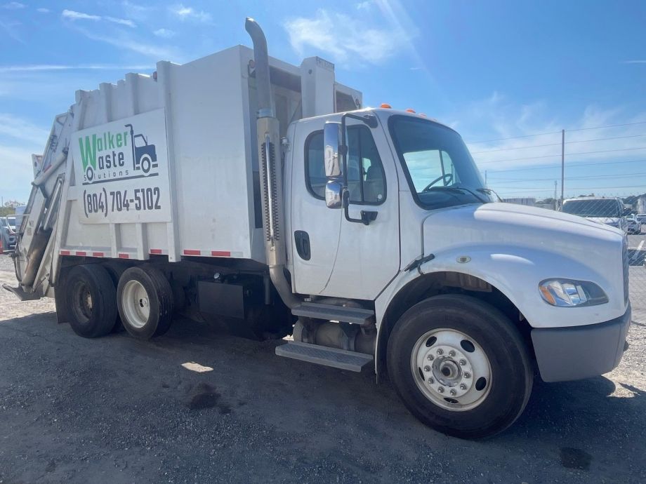Image for 2005 Freightliner M2 20YD T/A Rear Load Refuse Truck, 20YD Pakmor Rearload, 2 Cart Tippers Installed