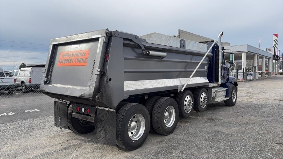 Image for 2025 Western Star 47X Quad Axle Dump Truck, Miles 28,462, 16’ Dump Bed, Hydraulic Dump Bed Door