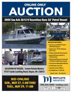 Image for 2004 Sea Ark 3612-V Dauntless Ram 36’ Patrol Vessel