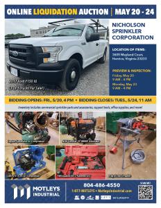 Image for Nicholson Sprinkler Corporation Liquidation Auction
