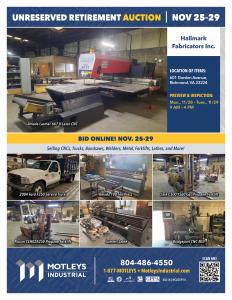 Image for Hallmark Fabricators Inc. Retirement Auction