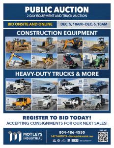 Image for 2-Day Construction Equipment and Truck Auction
