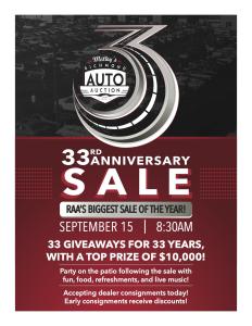 Image for 33rd Anniversary Sale