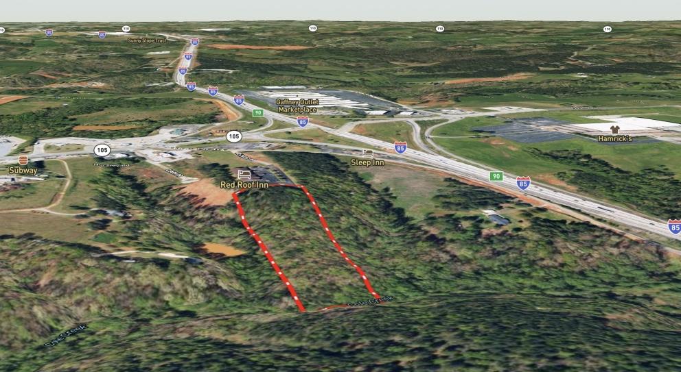 Image for Auction: ±4.53 Acres of Commercial Land Across I-85 from the Gaffney Outlet Mall (24-81)